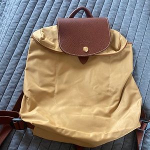 Small long champ backpack used once